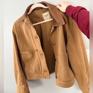 Abercrombie & Fitch Short Twill Barn Jacket